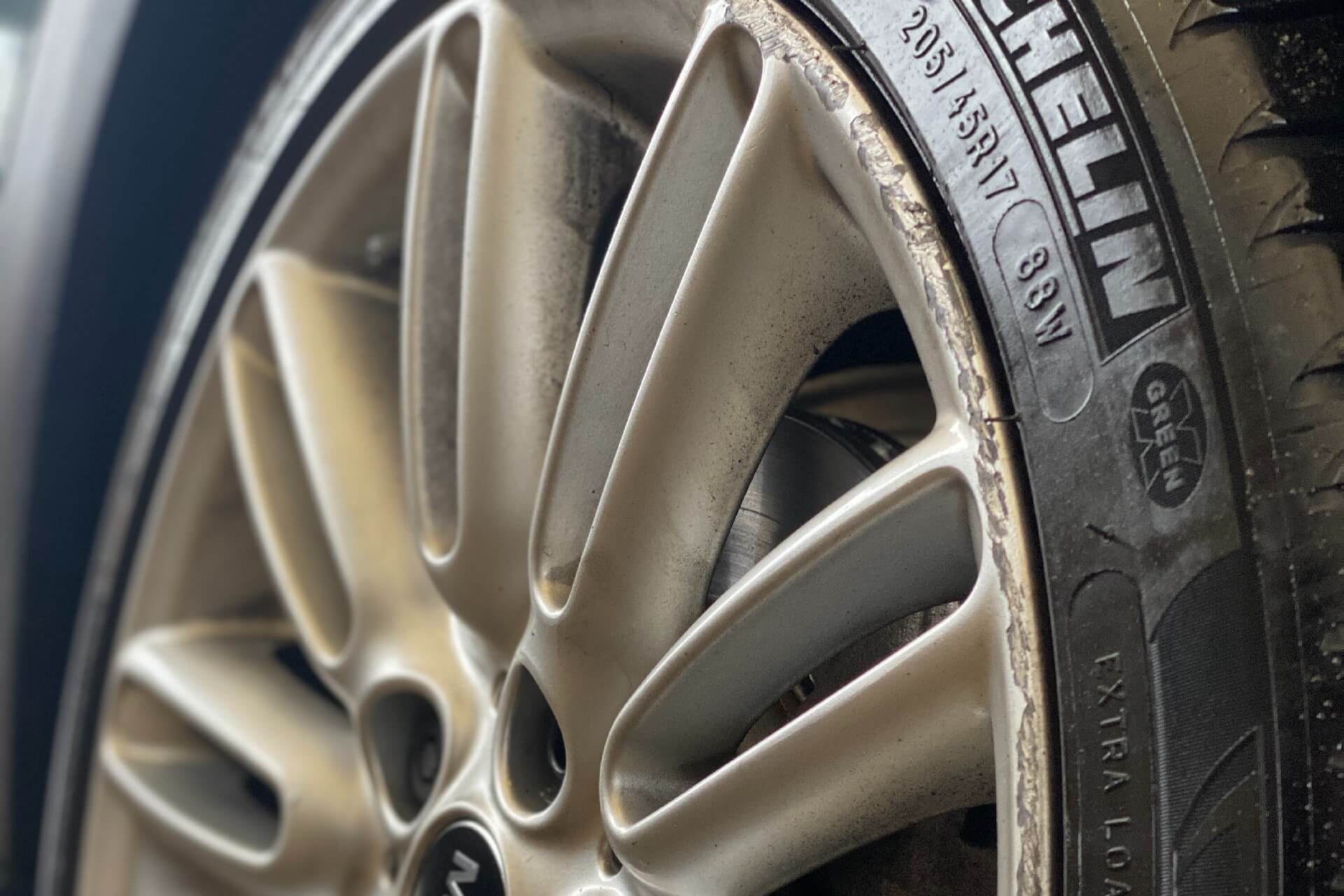 Kerbed Painted Wheel